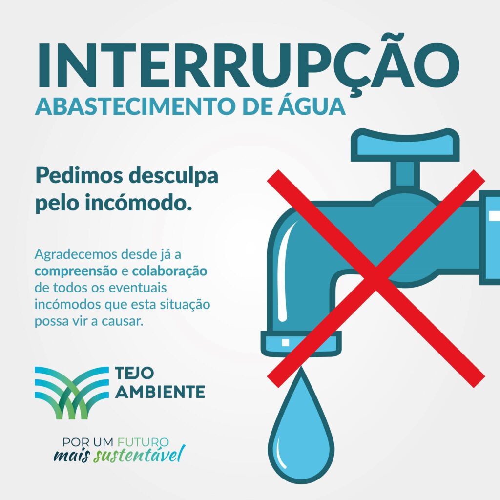 Interrupção no abastecimento de água afeta Olalhas e a União das Freguesias de Serra e Junceira, em Tomar