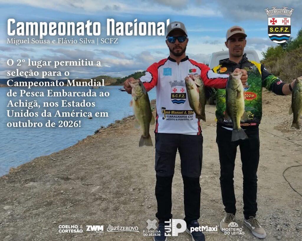 Sport Club Ferreira do Zêzere apurado para o Campeonato do Mundo de Pesca Embarcada ao Achigã
