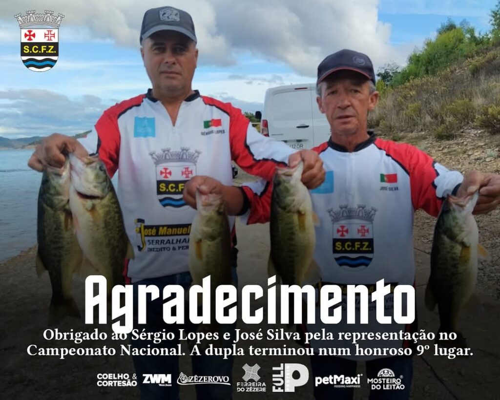 Sport Club Ferreira do Zêzere apurado para o Campeonato do Mundo de Pesca Embarcada ao Achigã