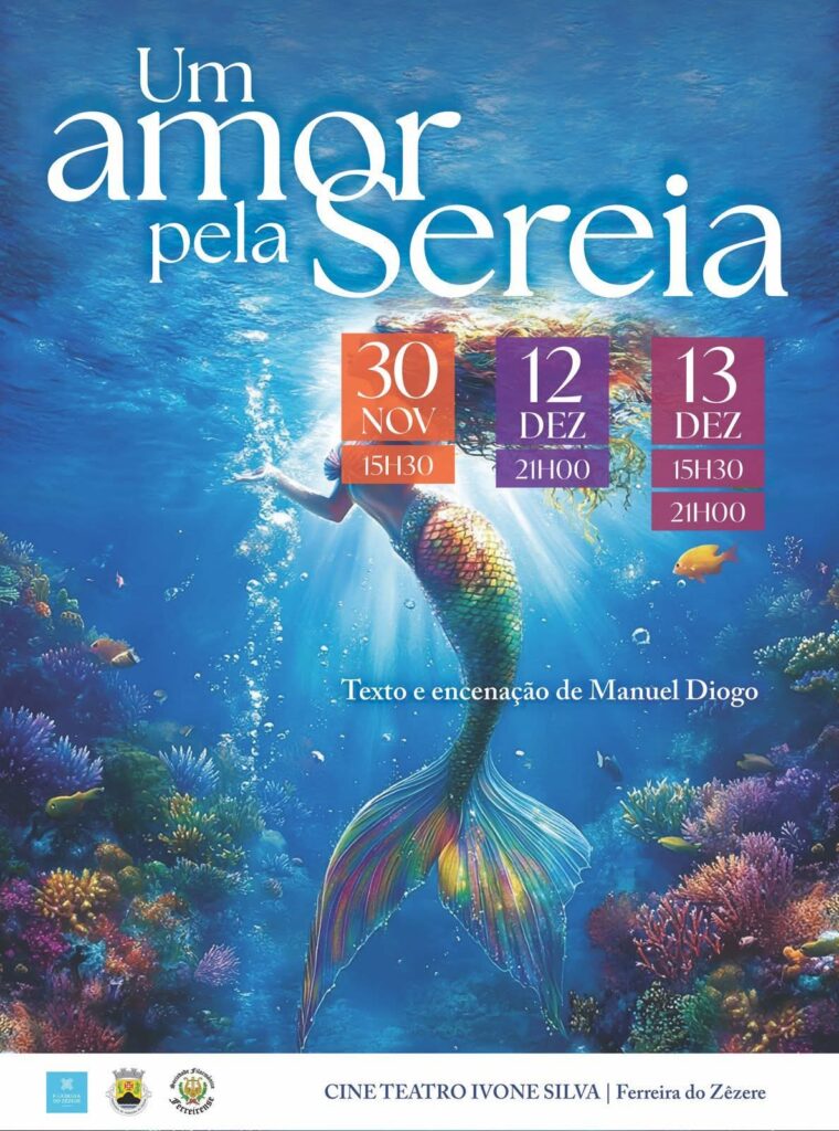 "Um Amor pela Sereia” estreia dia 30 no Cine Teatro Ivone Silva "Um Amor pela Sereia” estreia dia 30 no Cine Teatro Ivone Silva