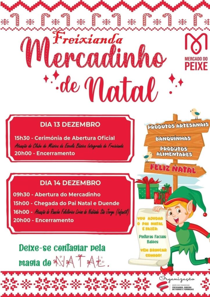Ourém: Mercadinho de Natal anima Freixianda hoje e amanhã Ourém: Mercadinho de Natal anima Freixianda hoje e amanhã
