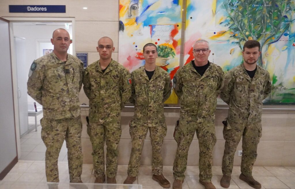 Militares do Estabelecimento Prisional Militar de Tomar reforçam dádiva de sangue na ULS Médio Tejo