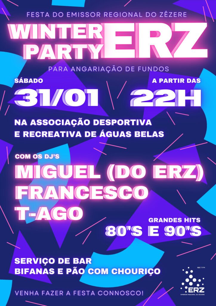 Vem aí a "Winter Party" do Emissor Regional do Zêzere Vem aí a "Winter Party" do Emissor Regional do Zêzere