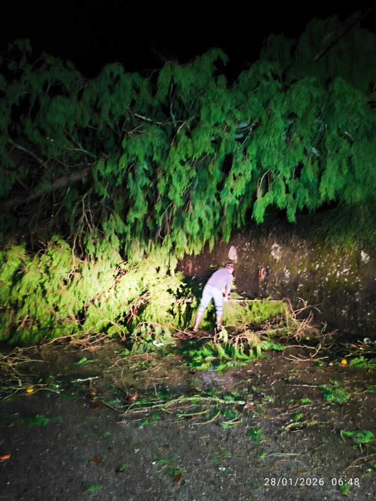 Imagens impressionantes da depressão Kristin em Ferreira do Zêzere