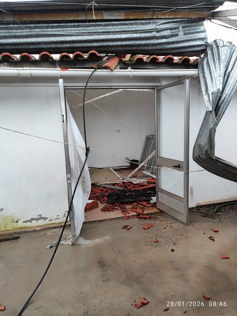 Imagens impressionantes da depressão Kristin em Ferreira do Zêzere