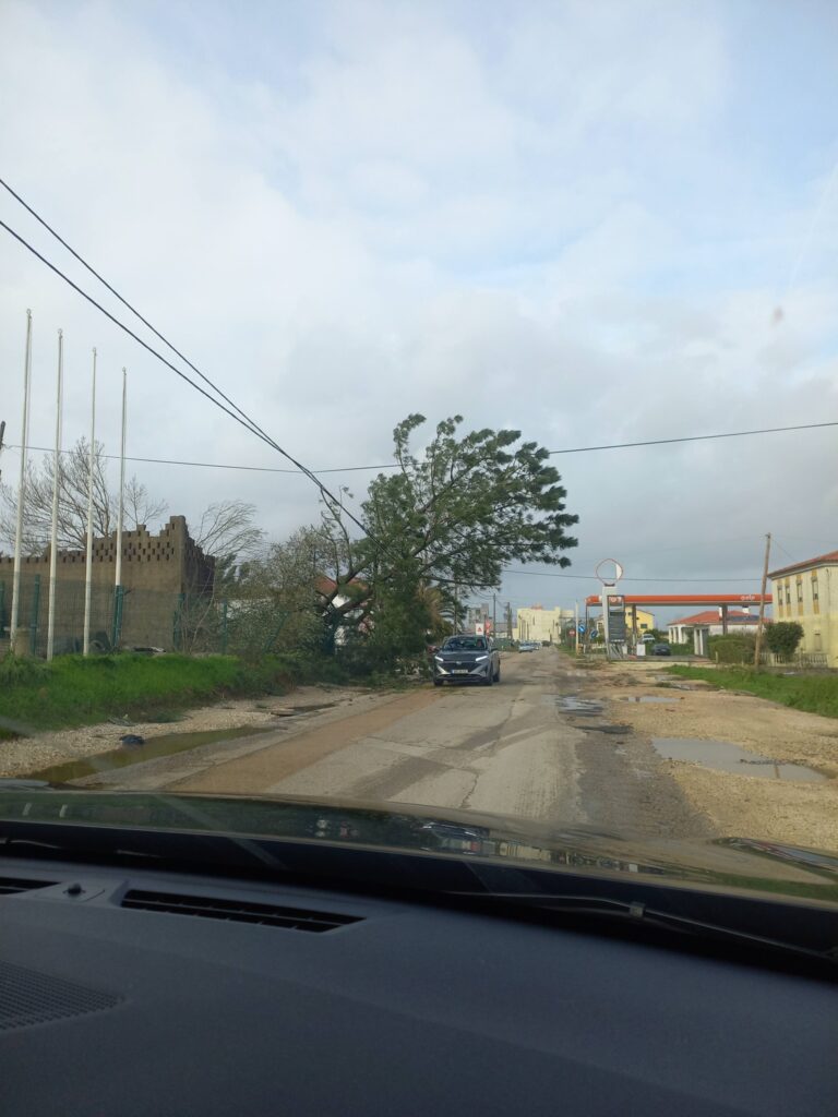 Imagens impressionantes da depressão Kristin em Ferreira do Zêzere