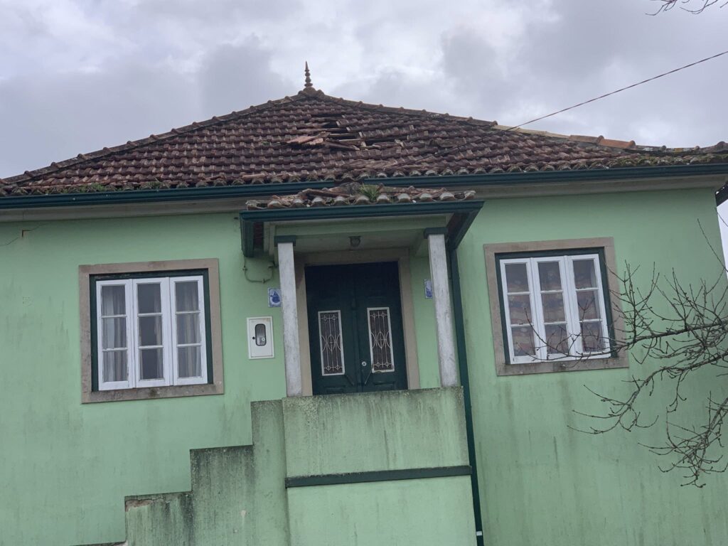 Imagens impressionantes da depressão Kristin em Ferreira do Zêzere