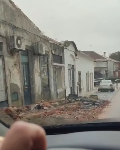 Depressão Kristin deixa rasto de destruição em Figueiró dos Vinhos, mas população está segura
