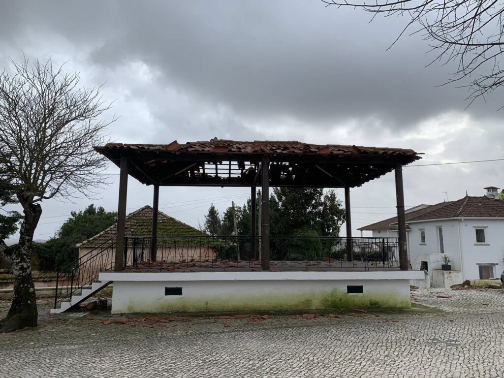 Imagens impressionantes da depressão Kristin em Ferreira do Zêzere