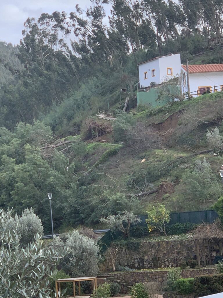 Imagens impressionantes da depressão Kristin em Ferreira do Zêzere