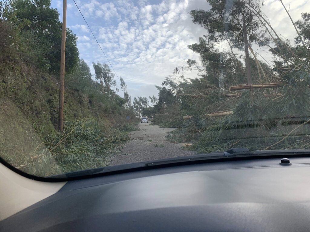 Imagens impressionantes da depressão Kristin em Ferreira do Zêzere