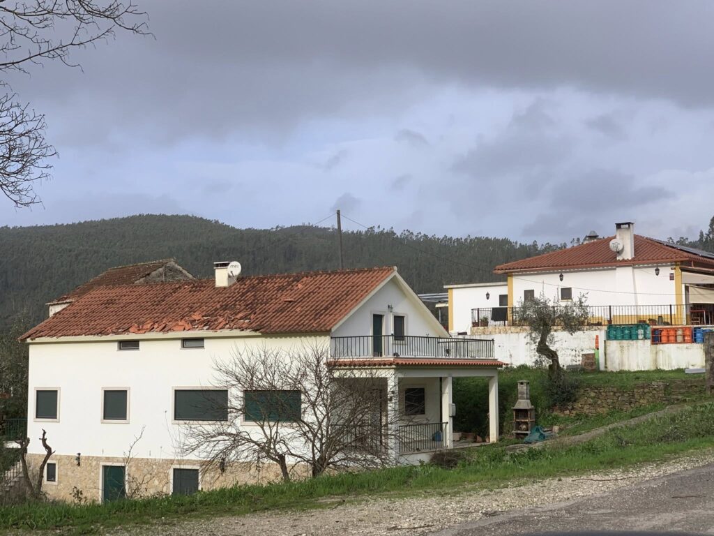 Imagens impressionantes da depressão Kristin em Ferreira do Zêzere