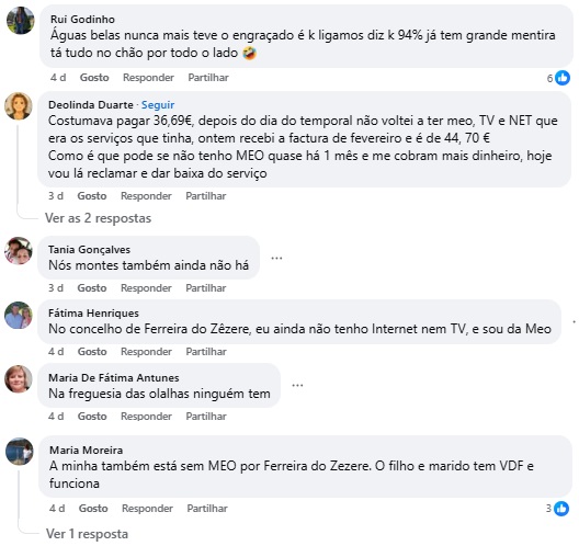 Um mês após a tempestade Kristin, comunicações continuam fragilizadas em Ferreira do Zêzere
