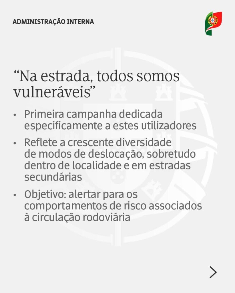 ANSR, GNR e PSP iniciam campanha de fiscalização focada em peões e utilizadores de mobilidade suave
