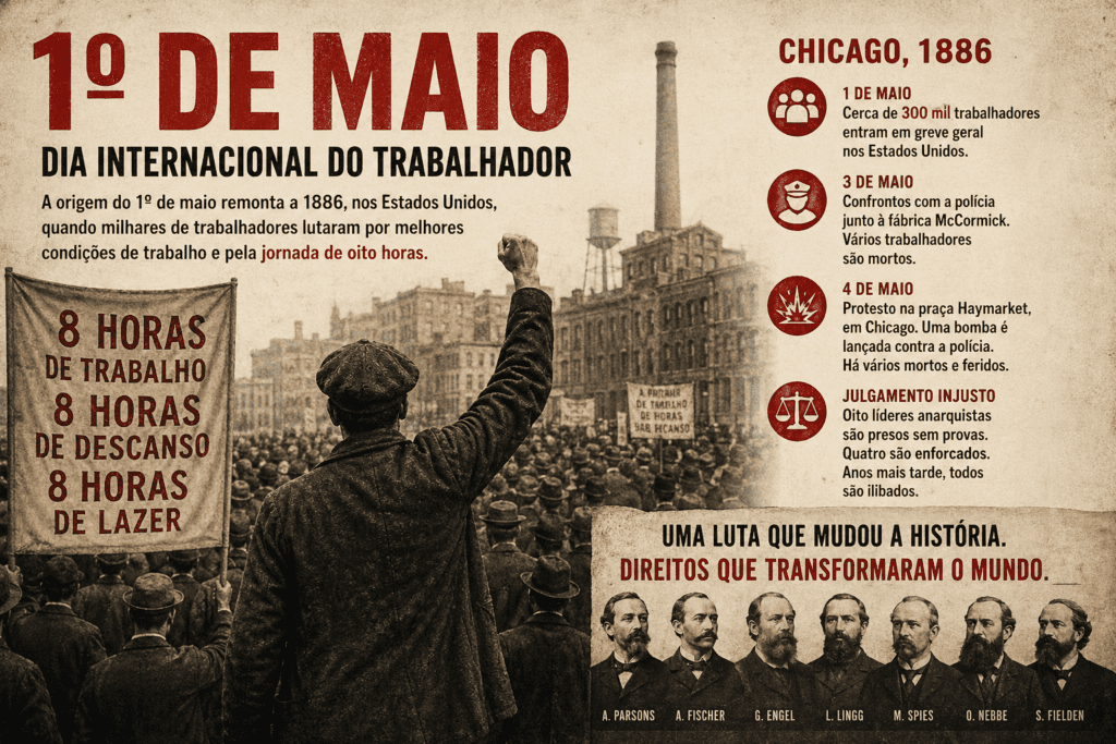 1º Maio: a origem histórica do Dia do Trabalhador e a luta que mudou o mundo laboral