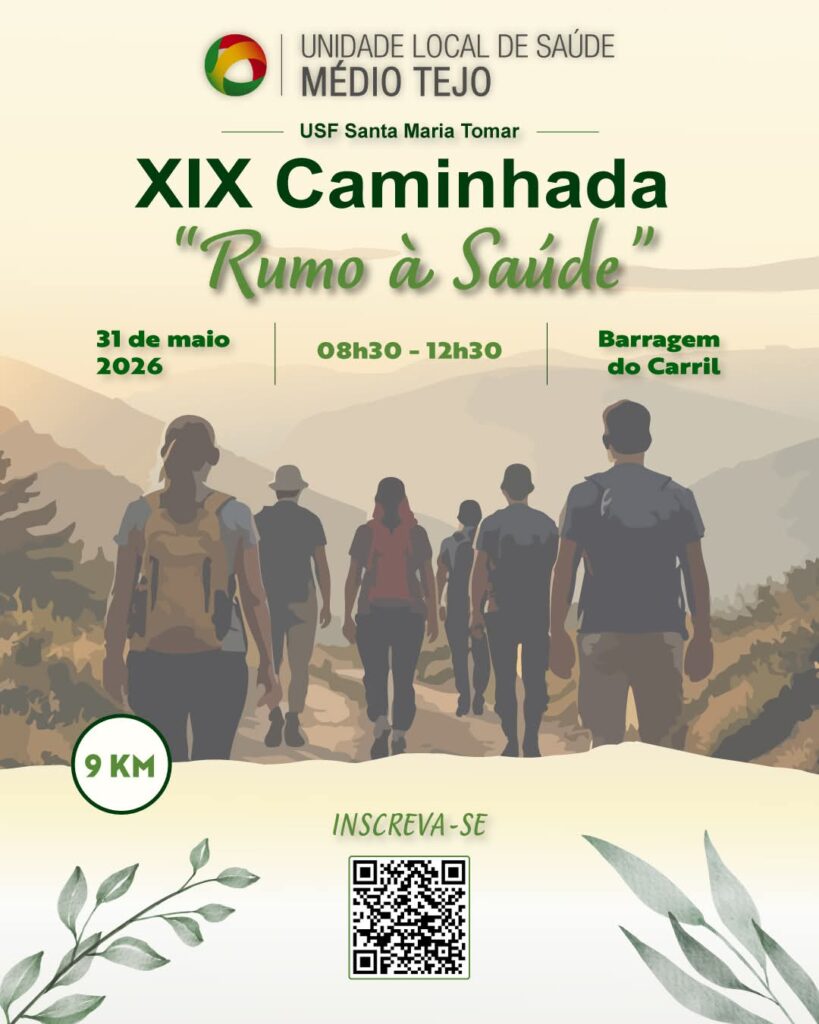 USF Santa Maria promove caminhada “Rumo à Saúde” na Barragem do Carril em Tomar